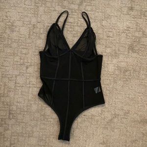 Black Mesh Bodysuit